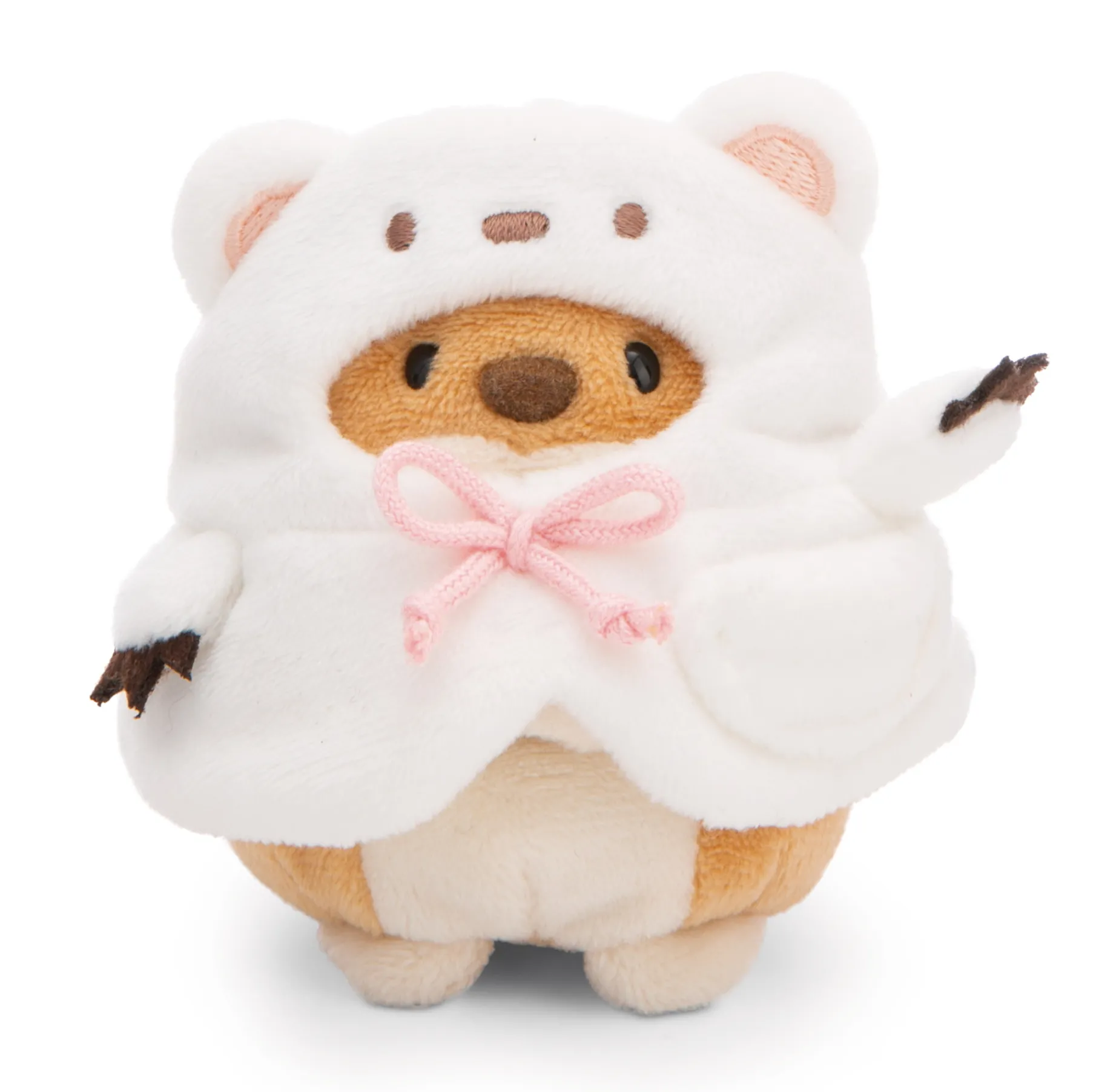 Set soft toy Dog Hiro with bubble tea and polar bear costume