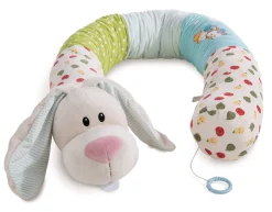 Soft baby bumper with music box