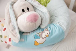 Soft baby bumper with music box