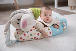 Soft baby bumper with music box