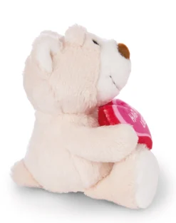 Soft Toy Bear "Hab dich lieb" cream