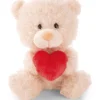 Soft Toy Bear cream with heart