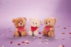 Soft Toy Bear light brown with heart