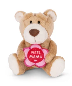 Soft Toy Bear "Beste Mama" light brown