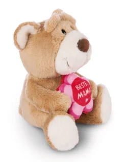 Soft Toy Bear "Beste Mama" light brown