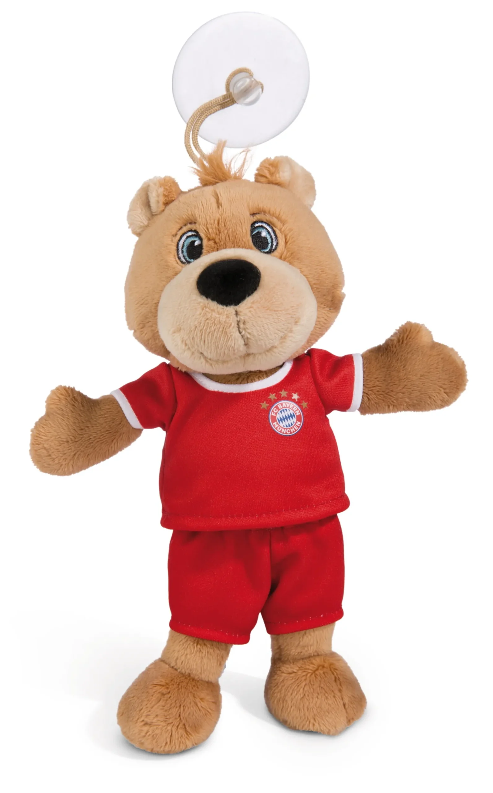 Soft Toy FC BAYERN Bear Berni with Football Jersey and Suction Cap NICI GREEN