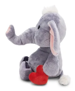 Soft Toy Love Elephant dark grey w/magnet heart NICI GREEN