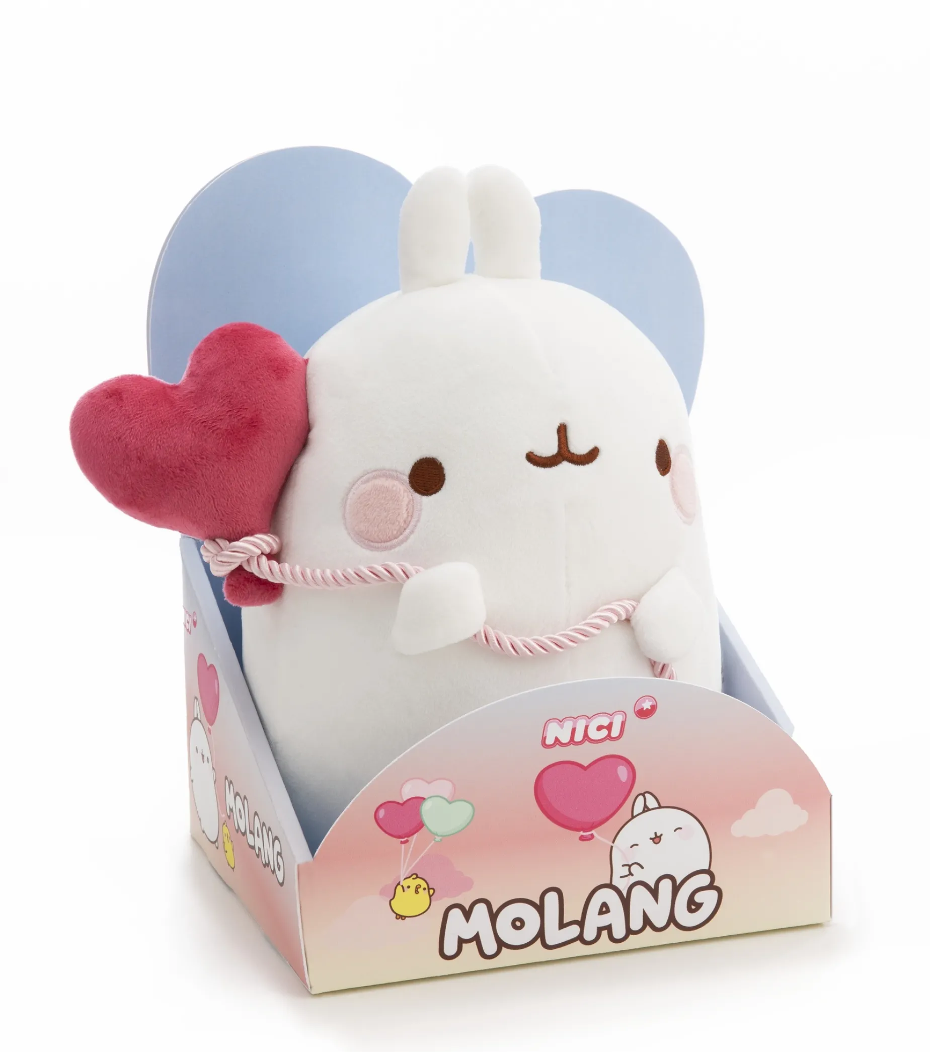 Soft Toy MOLANG 24cm with heart-shaped balloon in gift box