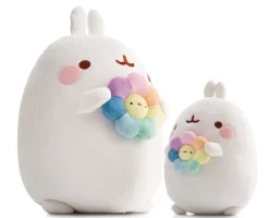 Soft Toy MOLANG 48cm with rainbow flower