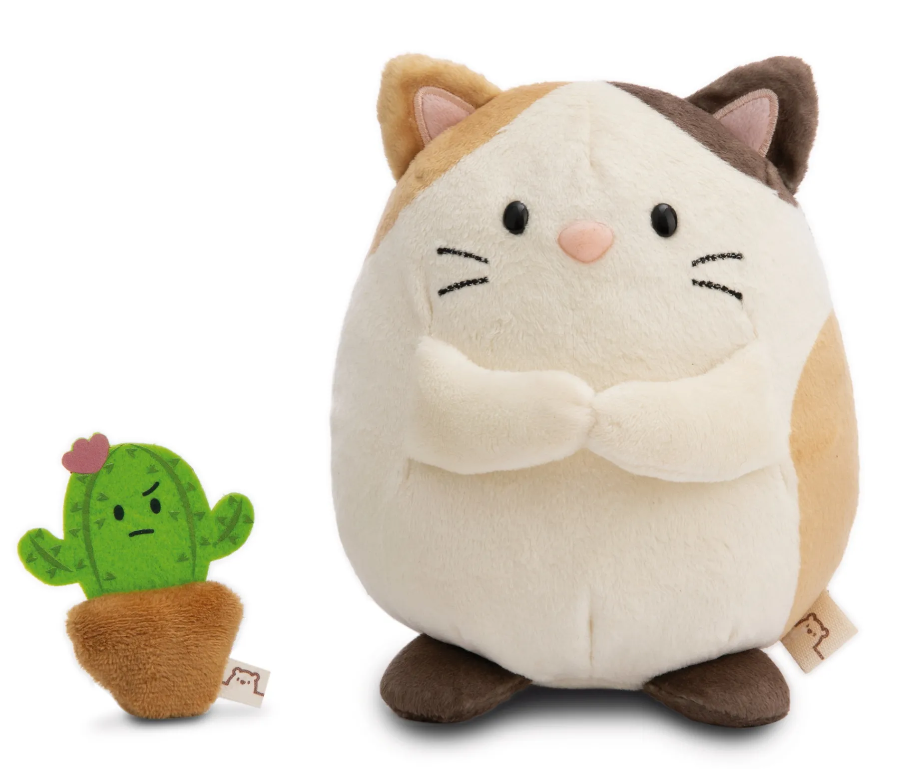 Soft toy mymochi Cat Angy 27cm with cactus