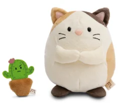 Soft toy mymochi Cat Angy 16cm with cactus in gift box