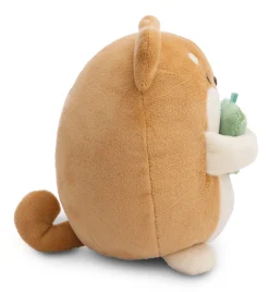 Soft toy mymochi Dog Hiro 16cm with bubble tea in gift box