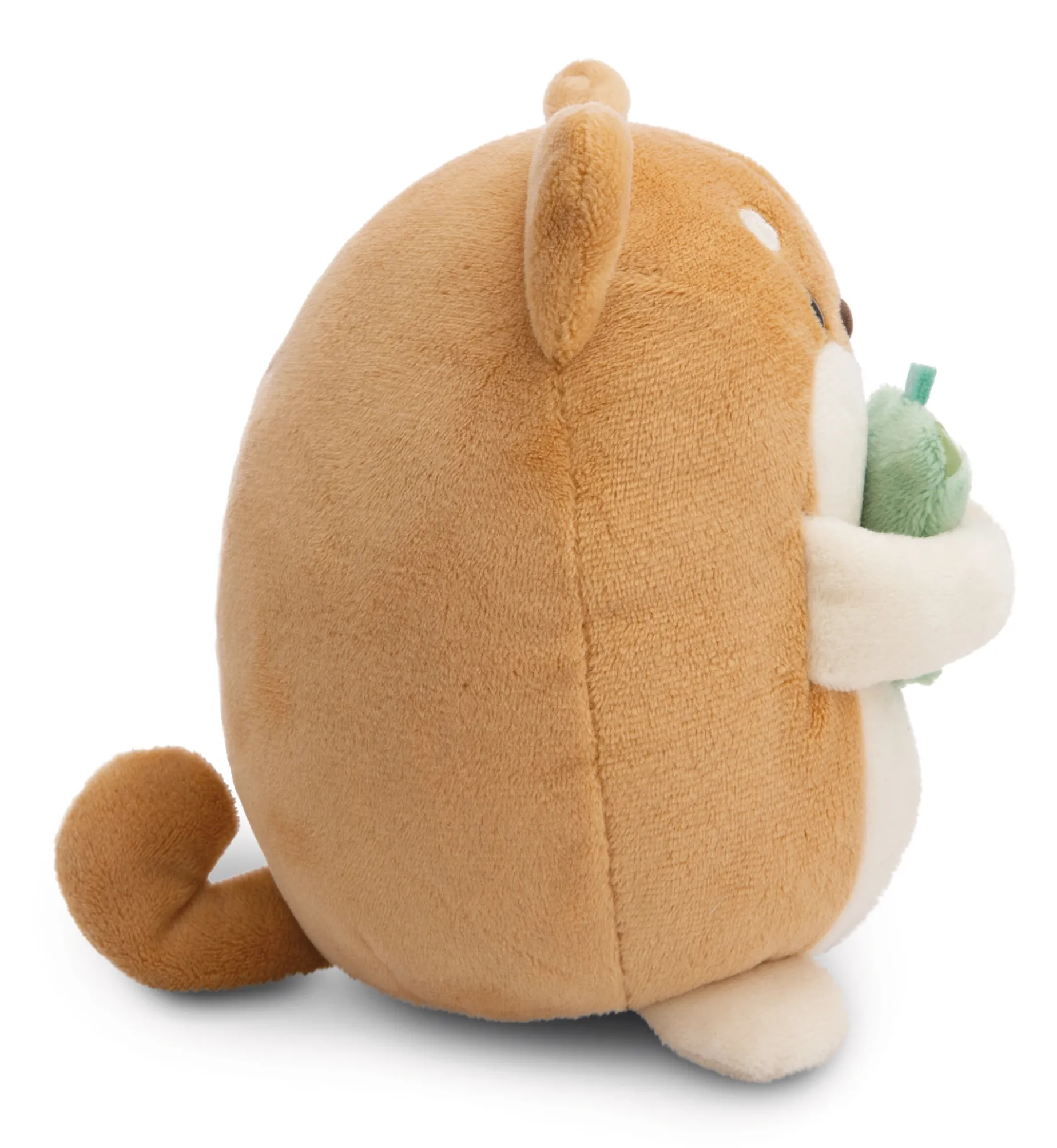 Soft toy mymochi Dog Hiro 16cm with bubble tea in gift box