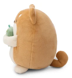 Soft toy mymochi Dog Hiro 16cm with bubble tea in gift box