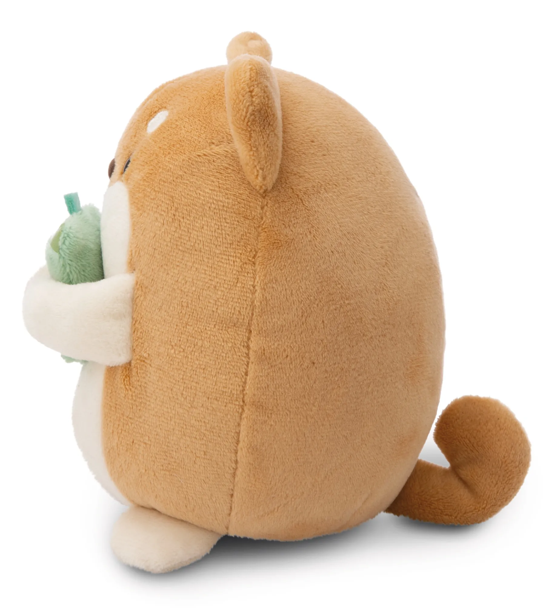 Soft toy mymochi Dog Hiro 16cm with bubble tea in gift box