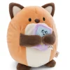 Soft toy mymochi Fox Geeks 16cm with video game in gift box
