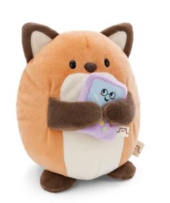 Soft toy mymochi Fox Geeks 16cm with video game in gift box