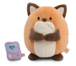 Soft toy mymochi Fox Geeks 16cm with video game in gift box