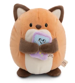 Soft toy mymochi Fox Geeks 16cm with video game in gift box
