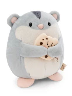 Soft toy mymochi Hamster Shai 16cm with cookie in gift box