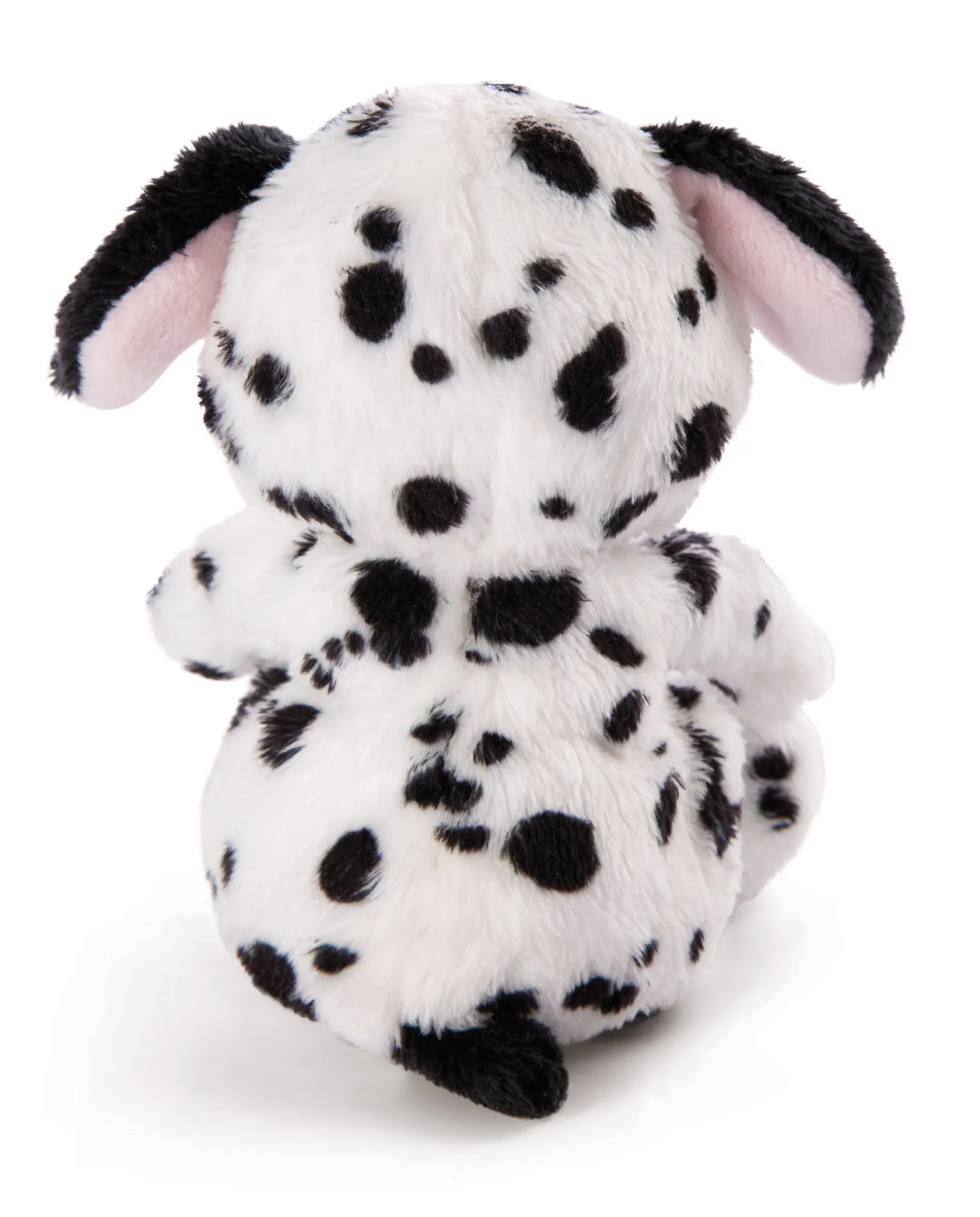 Soft toy puppy dalmatian sleeping in basket