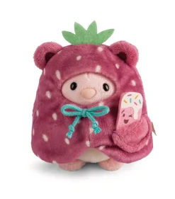 Soft Toy Set Bunny Pibu with soft ice cream and strawberry costume in gift box