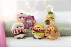 Soft Toy Set Bunny Pibu with soft ice cream and strawberry costume in gift box