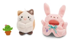 Soft toy Set mymochi Cat Angy with cactus and bunny costume