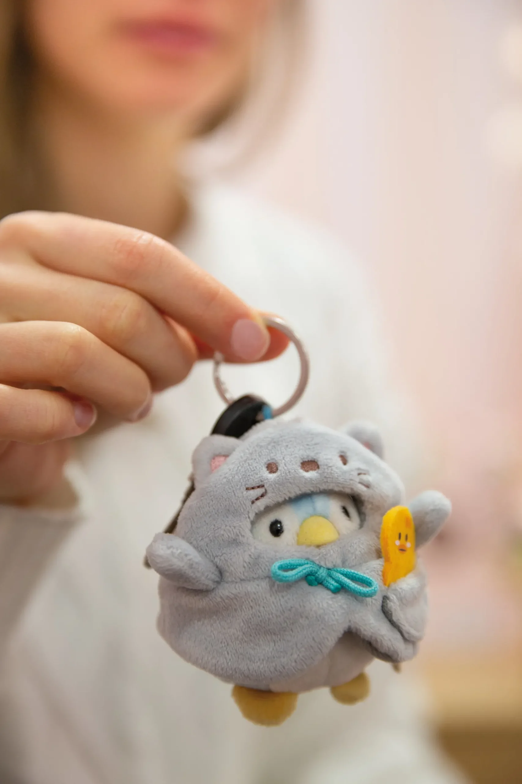 Soft toy Set mymochi Penguin Waddle with duck and cat costume