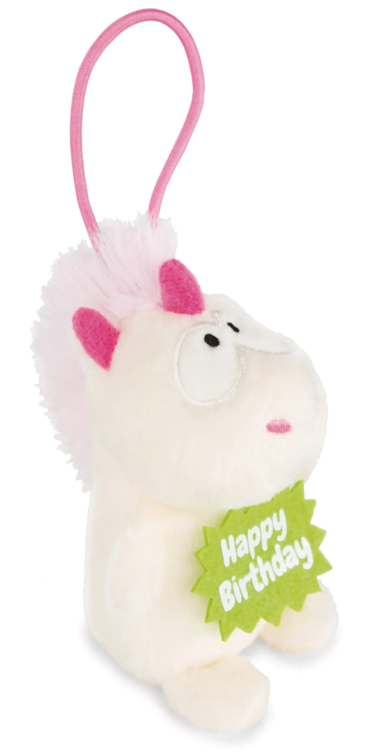 Soft Toy Unicorn Theodor Happy Birthday with loop