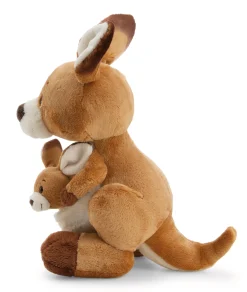 Standing Soft Toy Kangaroo Kelly w/ kid NICI GREEN